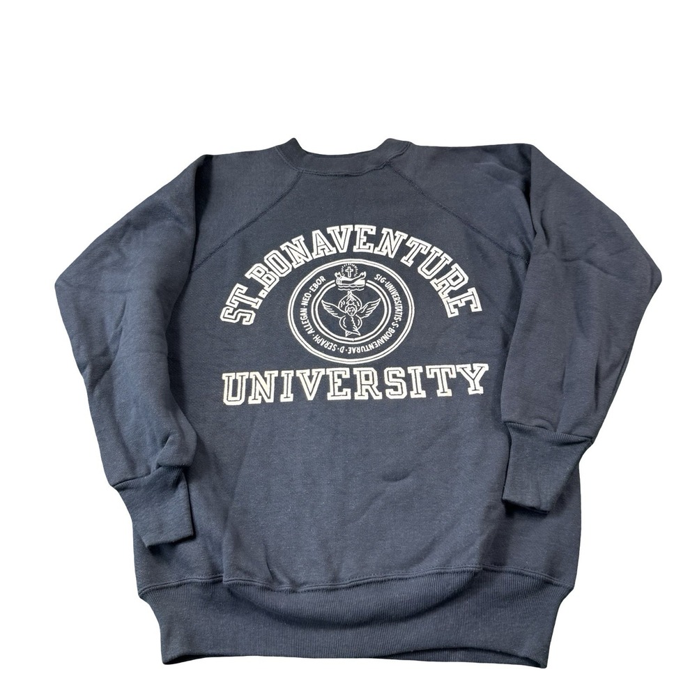 Champion 1970s Rare Cotton ST Bonaventure Unisex Crewneck Tagged M Fits S